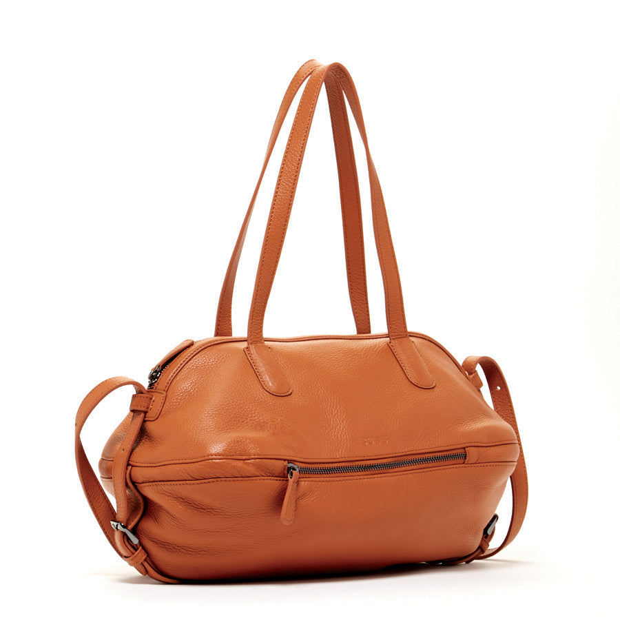 Leather Brown Satchel Bag – Women's Shoulder Purse, Large Handbag, Work & Travel