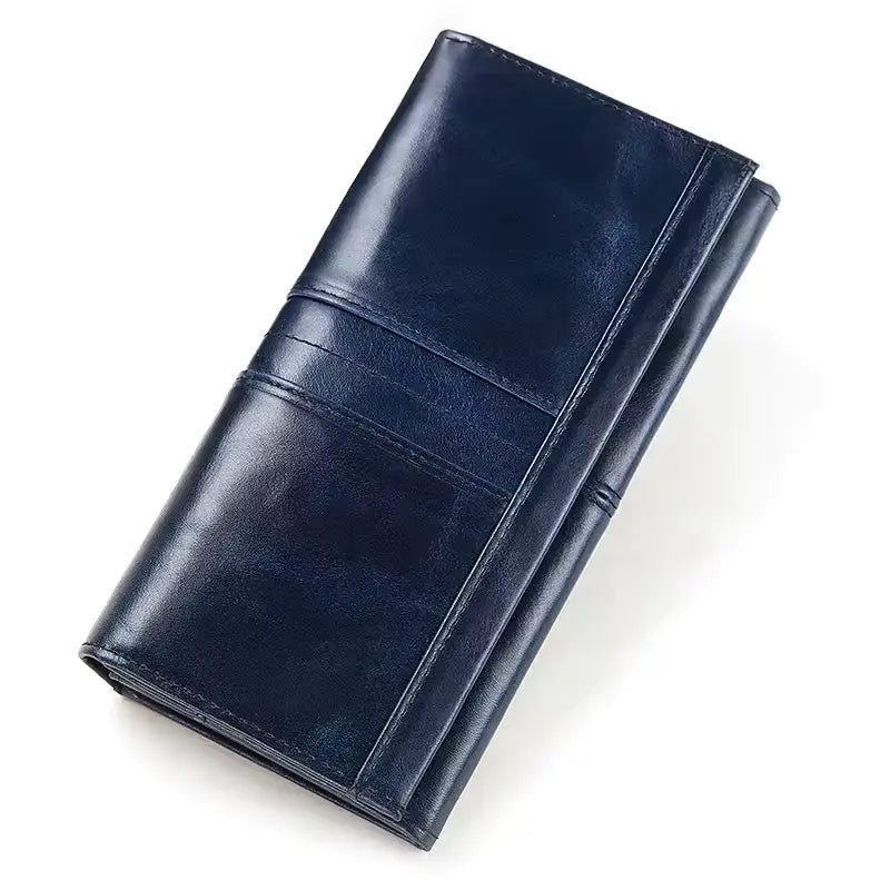 Long Leather Clutch Wallet – RFID Blocking Phone Holder