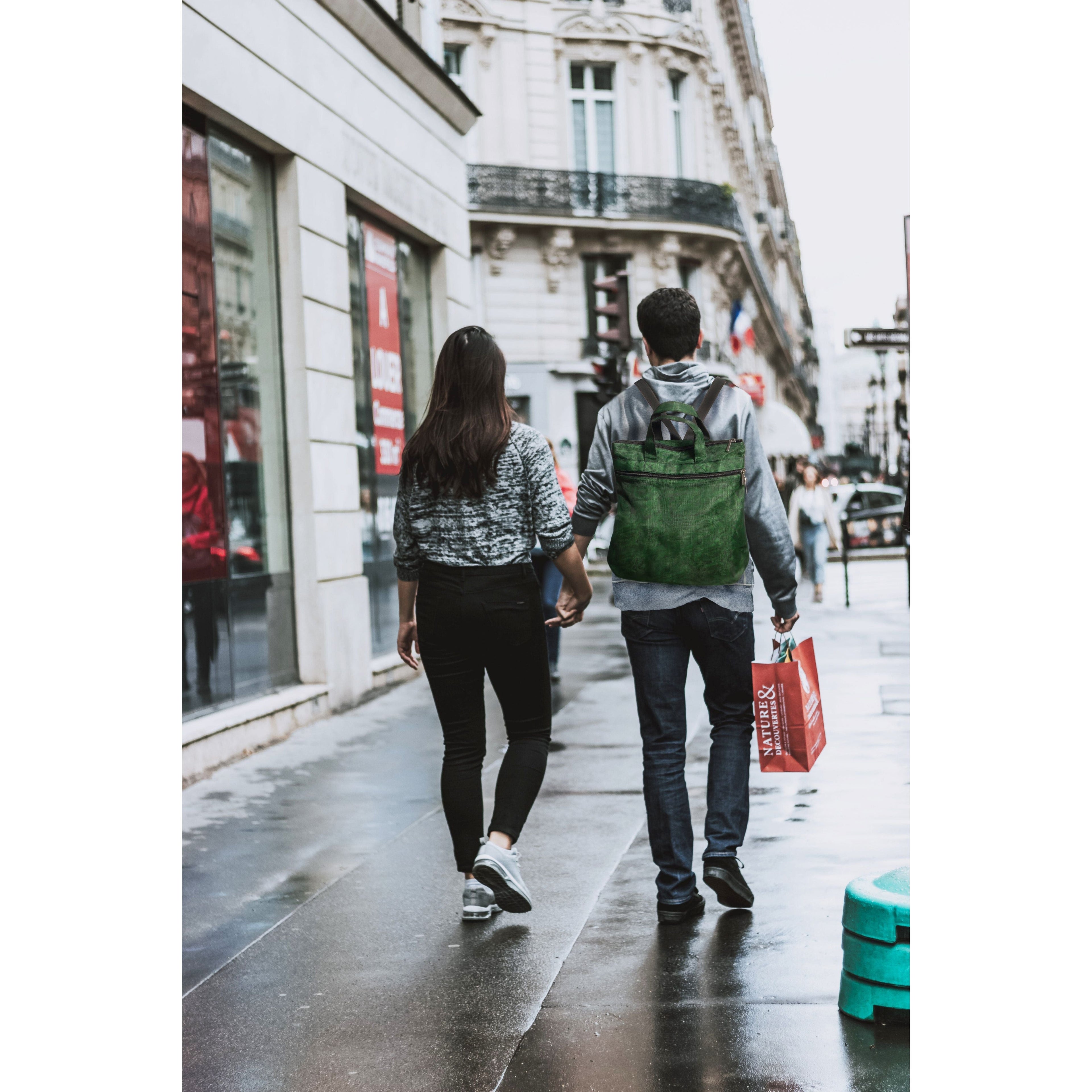 Multi-Pocket Urban Backpack – Three-Access, Concealed Side Compartments