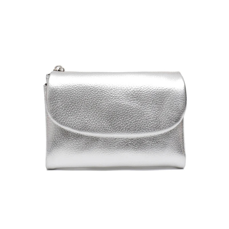 Minimalist Trifold Leather Wallet – Women’s Daily Card & Coin Purse