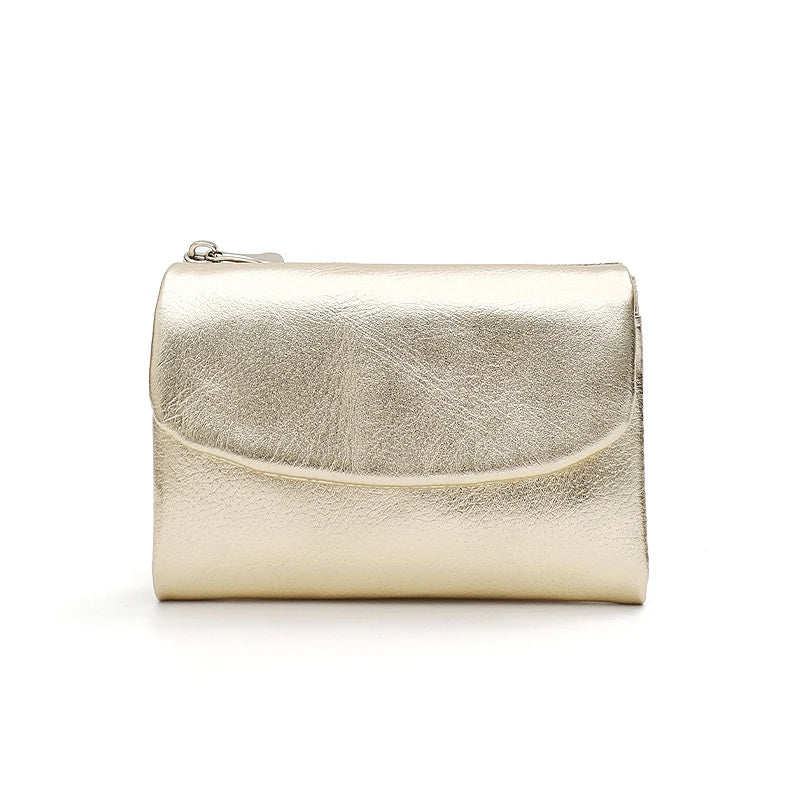 Minimalist Trifold Leather Wallet – Women’s Daily Card & Coin Purse