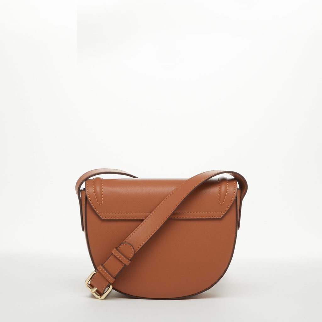 Women's Brown Leather Saddle Crossbody Purse – Premium Handbag