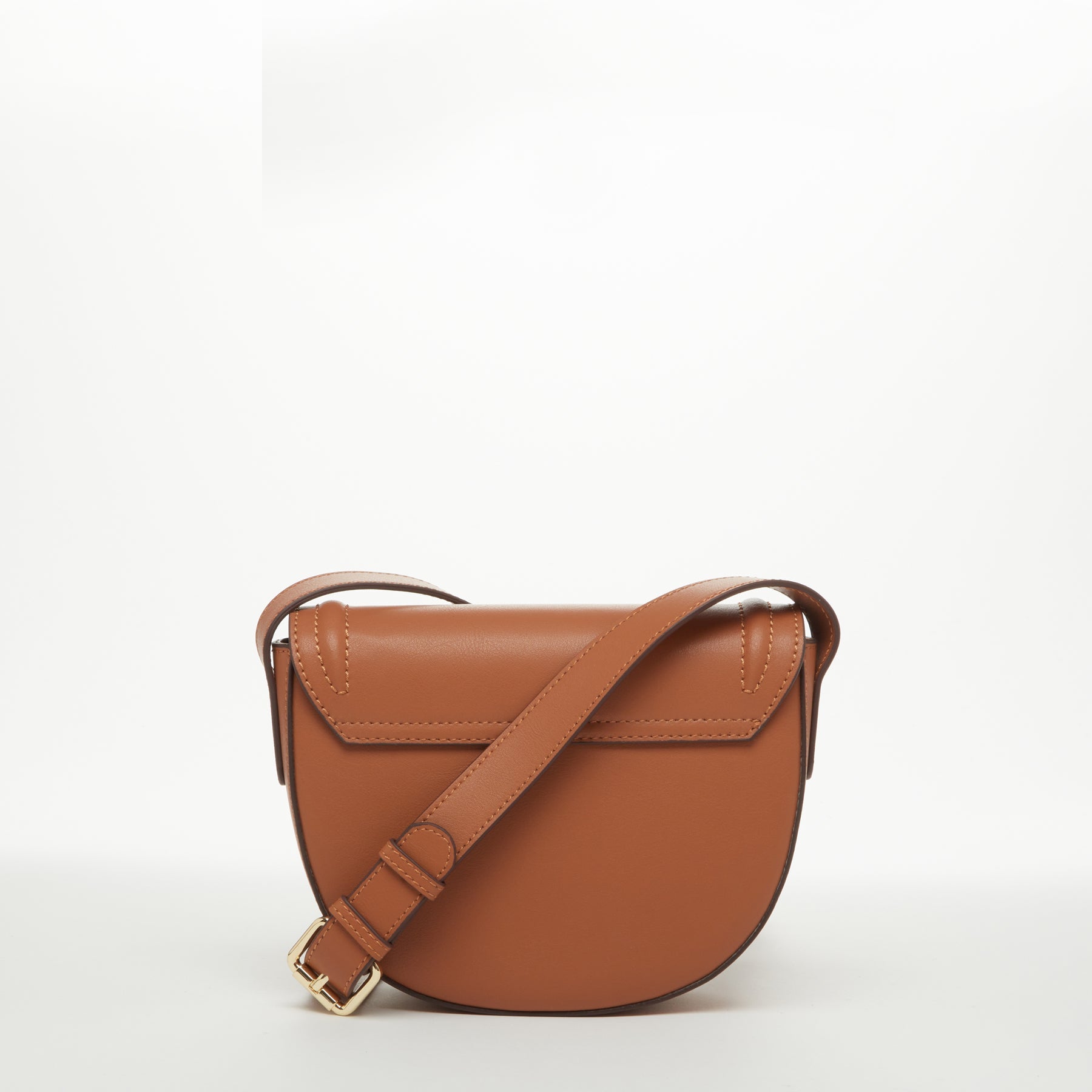 Women's Brown Leather Saddle Crossbody Purse – Premium Handbag