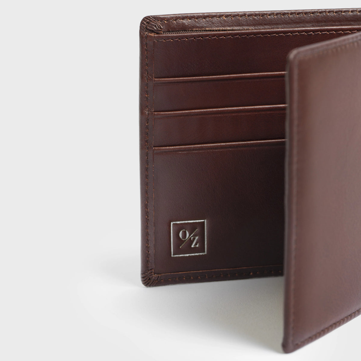 Luxury Leather Bi-Fold Wallet – Full-Size, Low Profile, Multiple Pockets