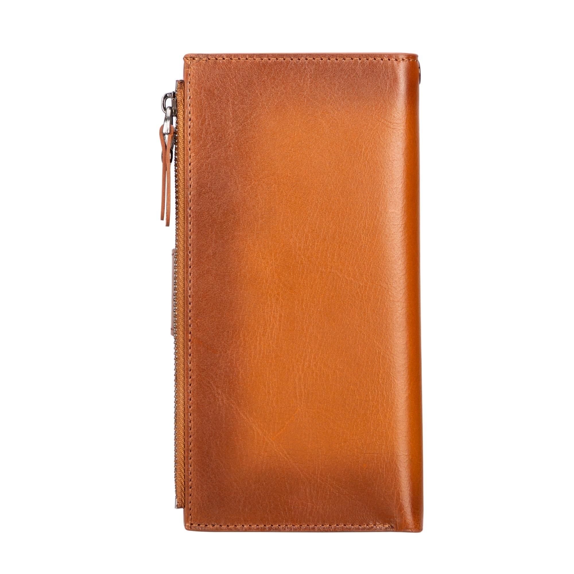 Leather Women's Cell Phone Wallet with Strap – Crossbody, Multi-Compartment